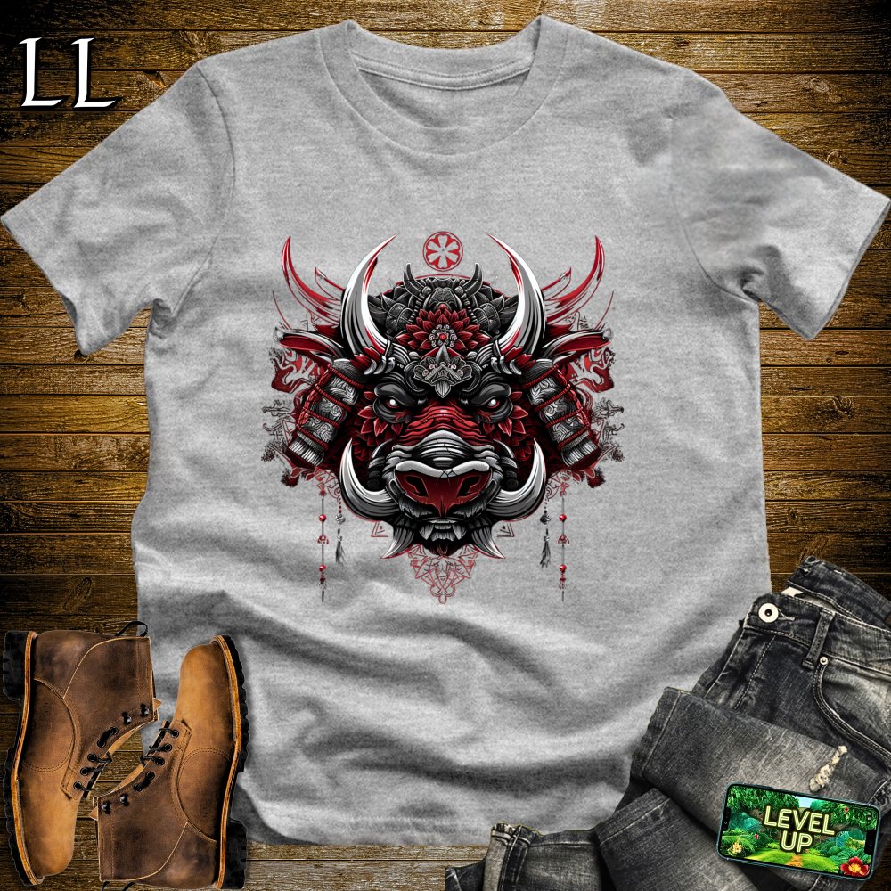 Warthog Samurai Softstyle Tee Sport Grey | Animal Warrior Tee