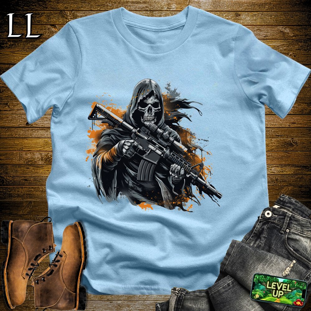 Warzone Grim Reaper Softstyle Tee - Light Blue - LegacyLayers