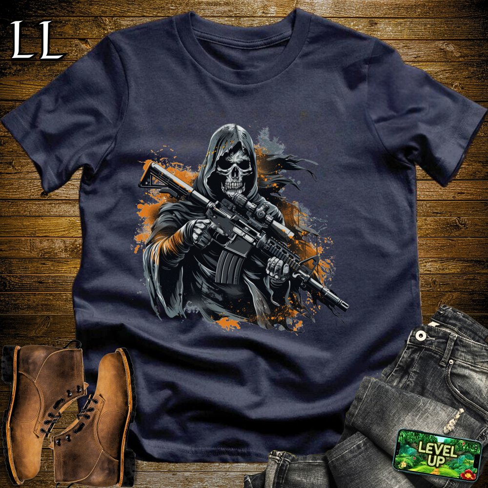 Warzone Grim Reaper Softstyle Tee - Navy - LegacyLayers