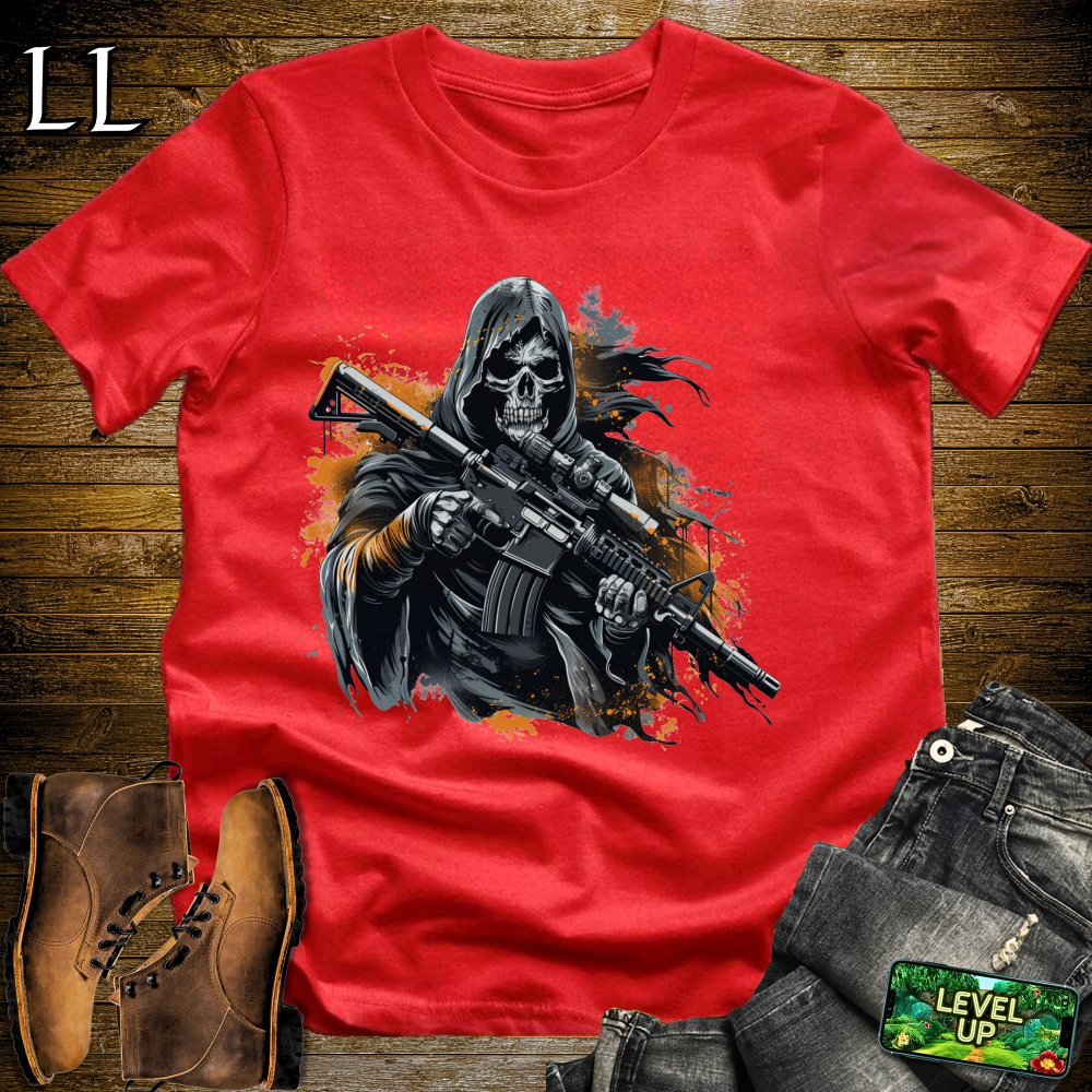 Warzone Grim Reaper Softstyle Tee - Red - LegacyLayers