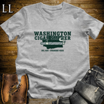 Washington Cigar Smoker T-Shirt Sport Grey | Washington Cigar Lover Gift Tee
