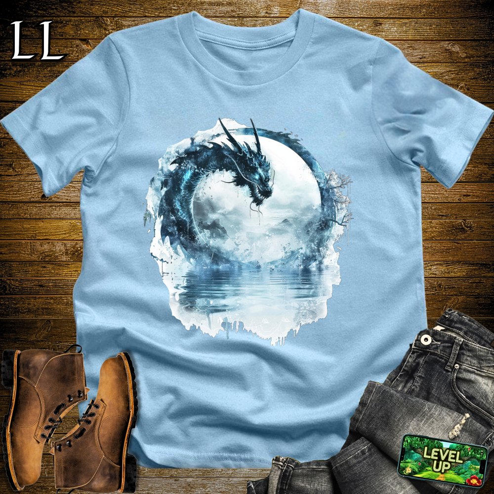 Water Dragon Softstyle Tee - Light Blue - LegacyLayers