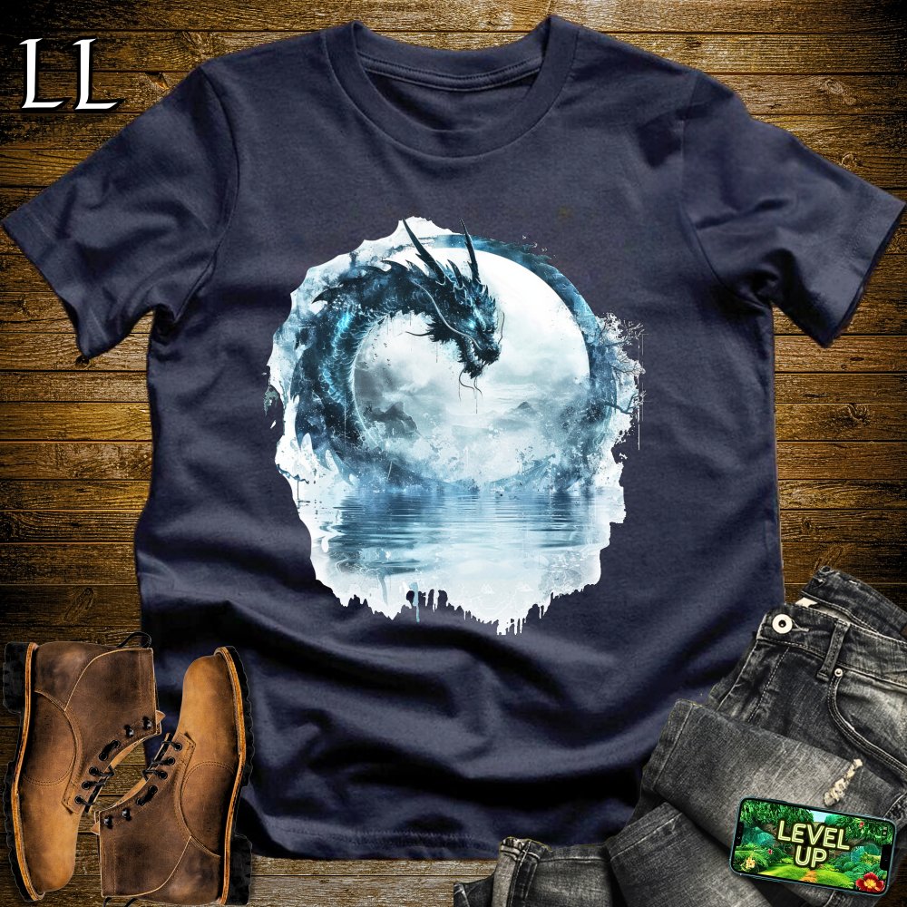 Water Dragon Softstyle Tee - Navy - LegacyLayers