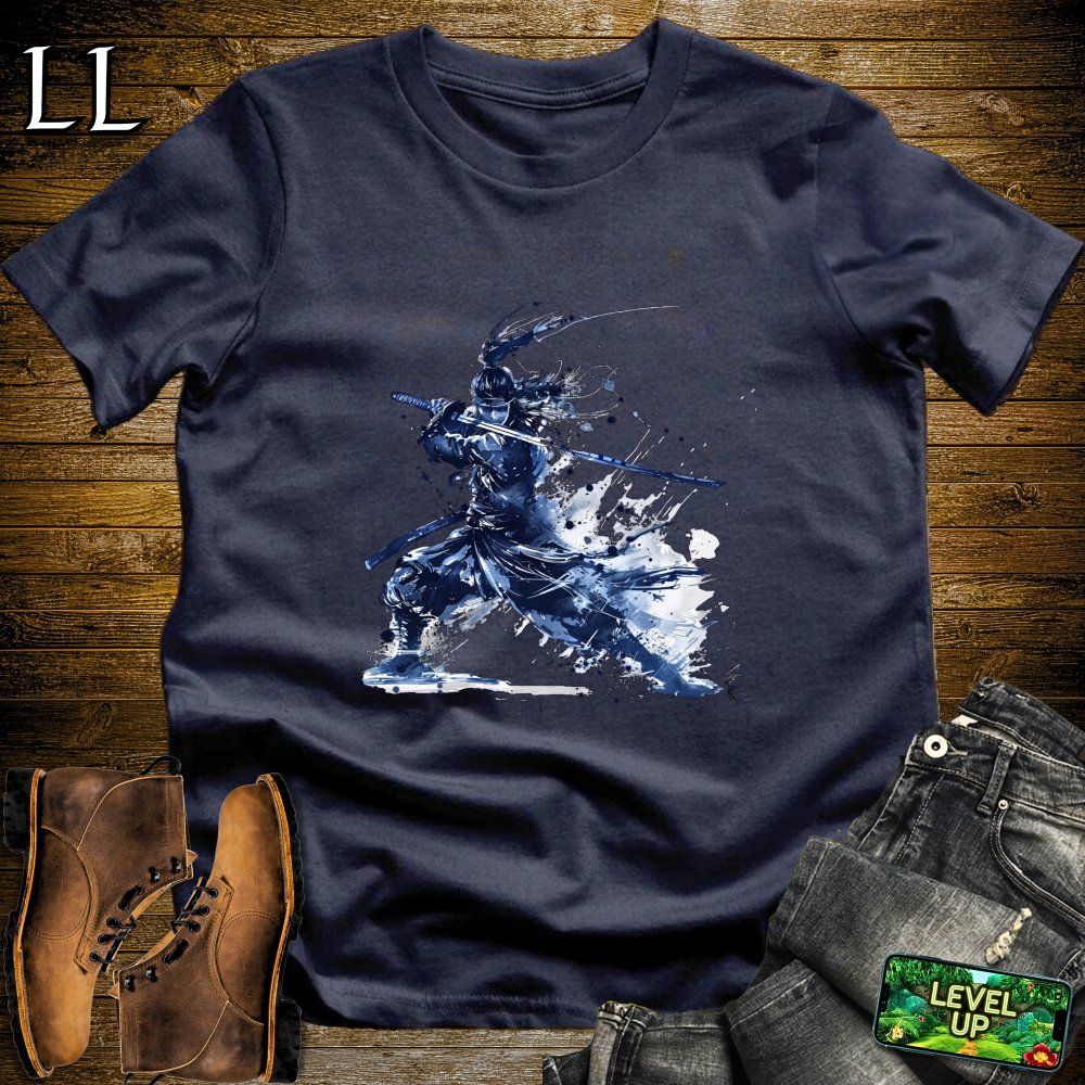 Water Samurai Softstyle Tee - Navy - LegacyLayers