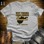 West Virginia Cigar Smoker T-Shirt Sport Grey | WV Cigar Gift