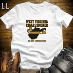 West Virginia Cigar Smoker T-Shirt White | WV Cigar Gift