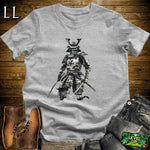White Samurai Softstyle Tee Sport Grey | Minimalist Warrior Tee