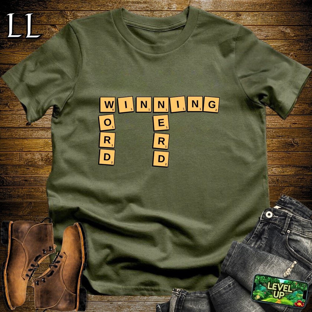 Winning Word Nerd Softstyle Tee - Military Green - LegacyLayers