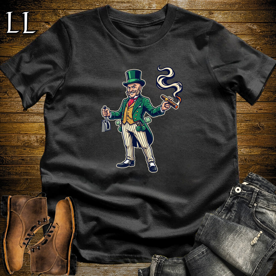 Wizard of Oz Humbug Showman Cigar T-Shirt Black | Oz Showman Cigar Halloween Tee