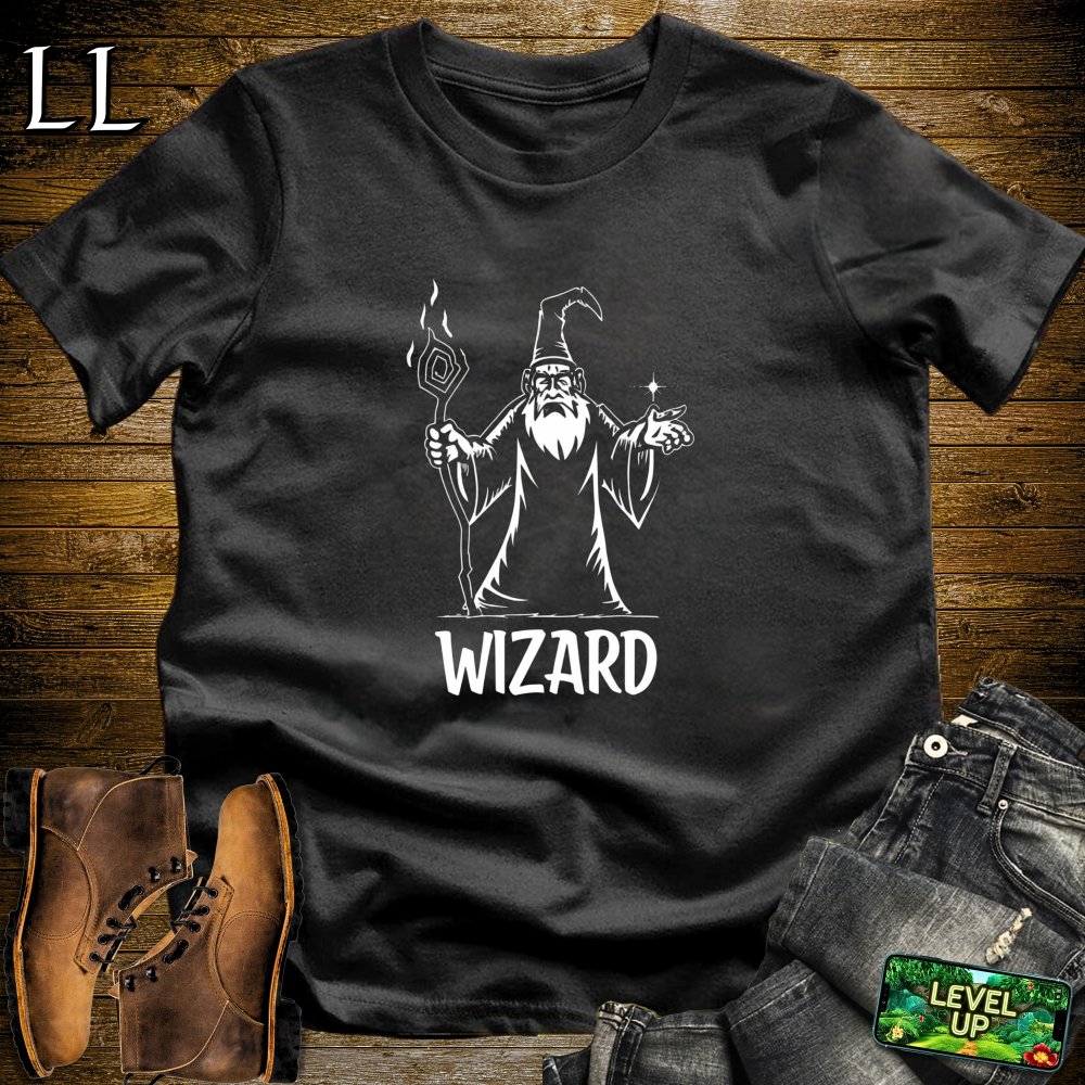 Wizard Softstyle Tee - Black - LegacyLayers