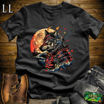 Wolf Samurai Softstyle Tee Black | Warrior Spirit Tee