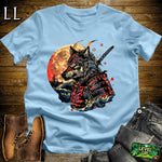 Wolf Samurai Softstyle Tee Light Blue | Warrior Spirit Tee
