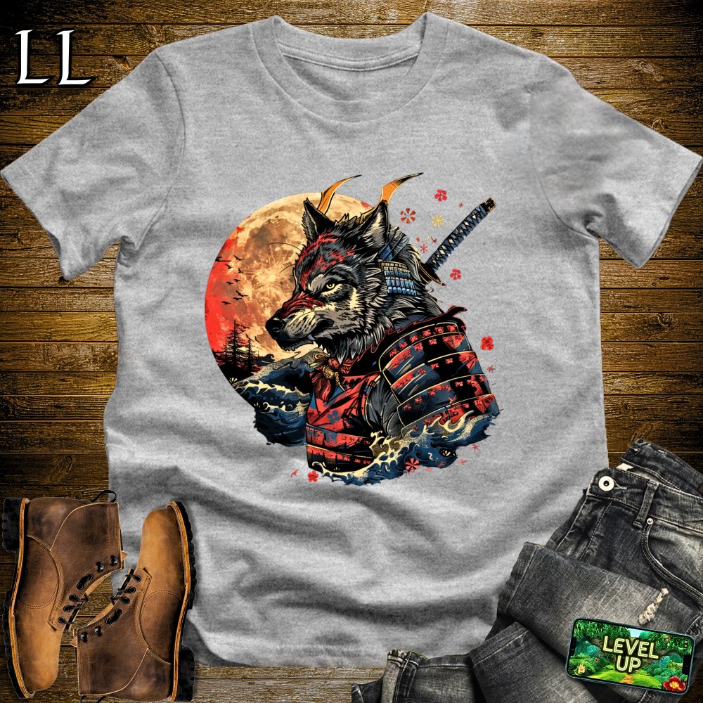 Wolf Samurai Softstyle Tee Sport Grey | Warrior Spirit Tee