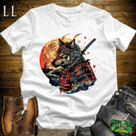Wolf Samurai Softstyle Tee White | Warrior Spirit Tee
