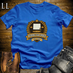 Wyoming Cigar Smoker Shield T-Shirt Royal Blue | Wyoming Cigar Smoker Shield Tee