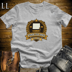 Wyoming Cigar Smoker Shield T-Shirt Sport Grey | Wyoming Cigar Smoker Shield Tee