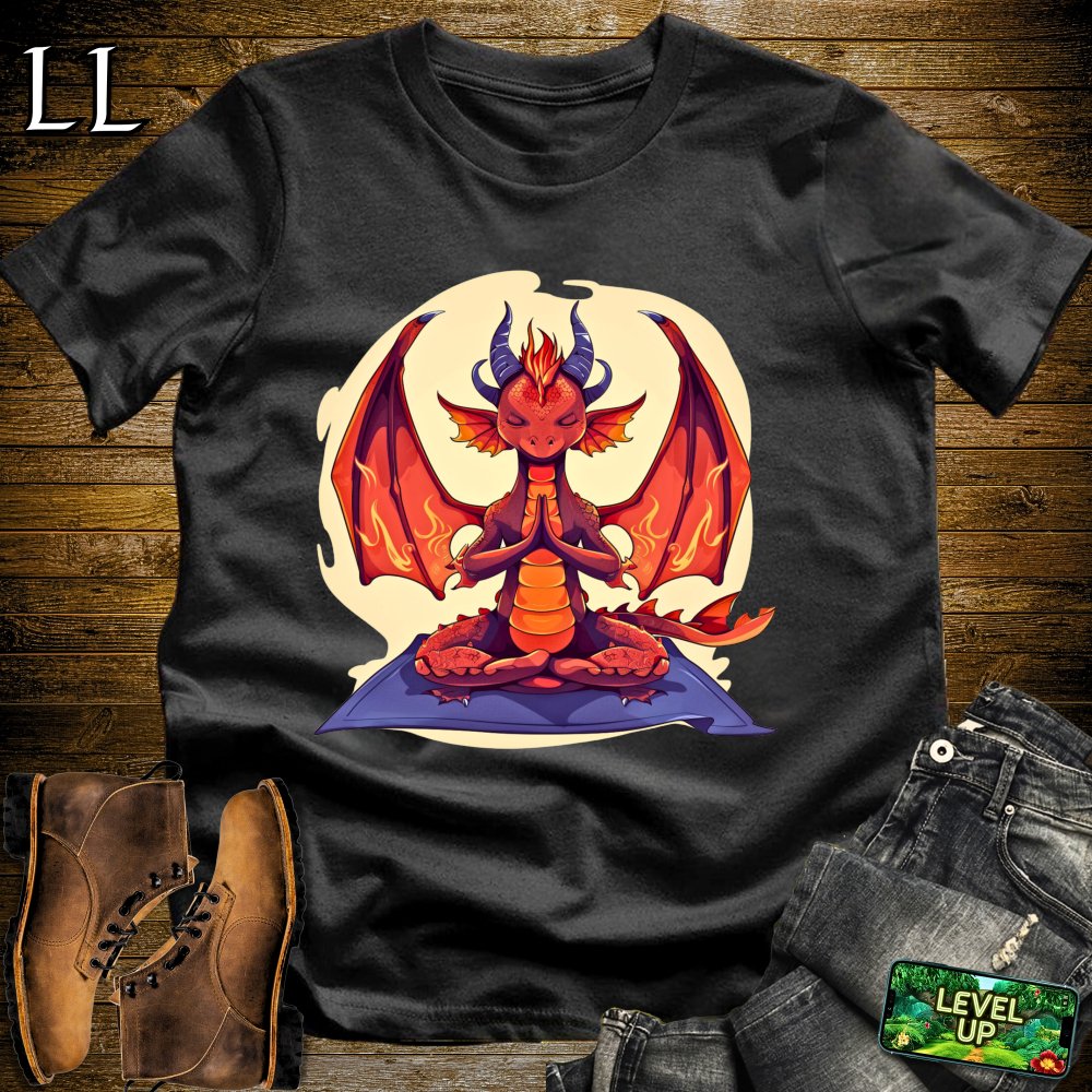 Yoga Dragon Softstyle Tee - Black - LegacyLayers