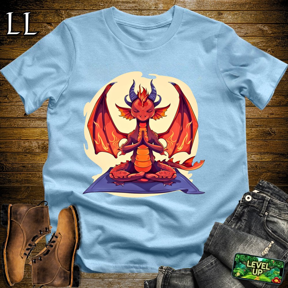 Yoga Dragon Softstyle Tee - Light Blue - LegacyLayers