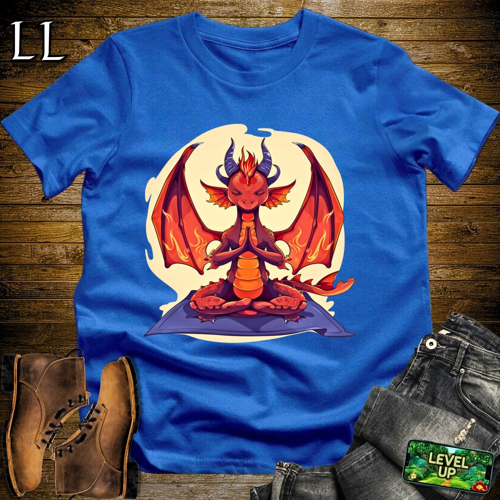 Yoga Dragon Softstyle Tee - Royal - LegacyLayers