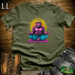 Yoga Gorilla Softstyle Tee Military Green | Meditation Lover Gift
