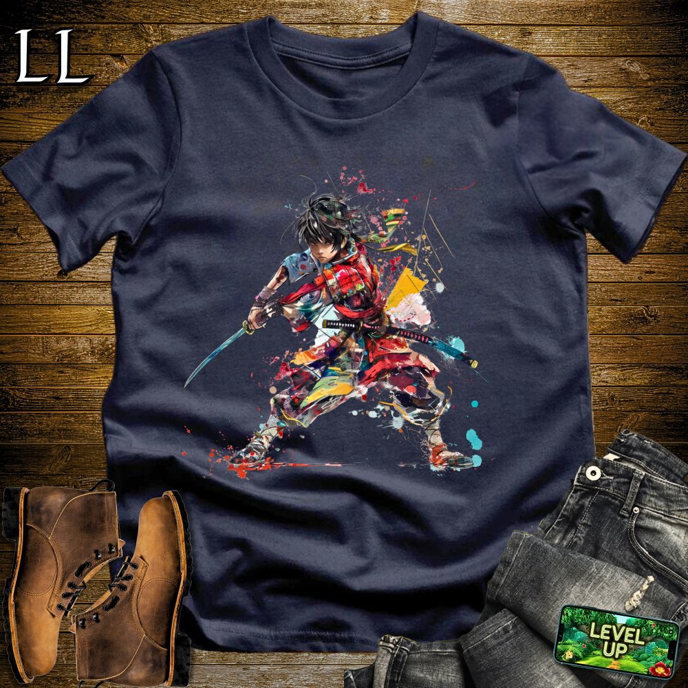 Young Samurai Training Softstyle Tee Navy | Martial Arts Tee
