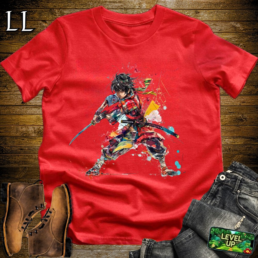 Young Samurai Training Softstyle Tee Red | Martial Arts Tee
