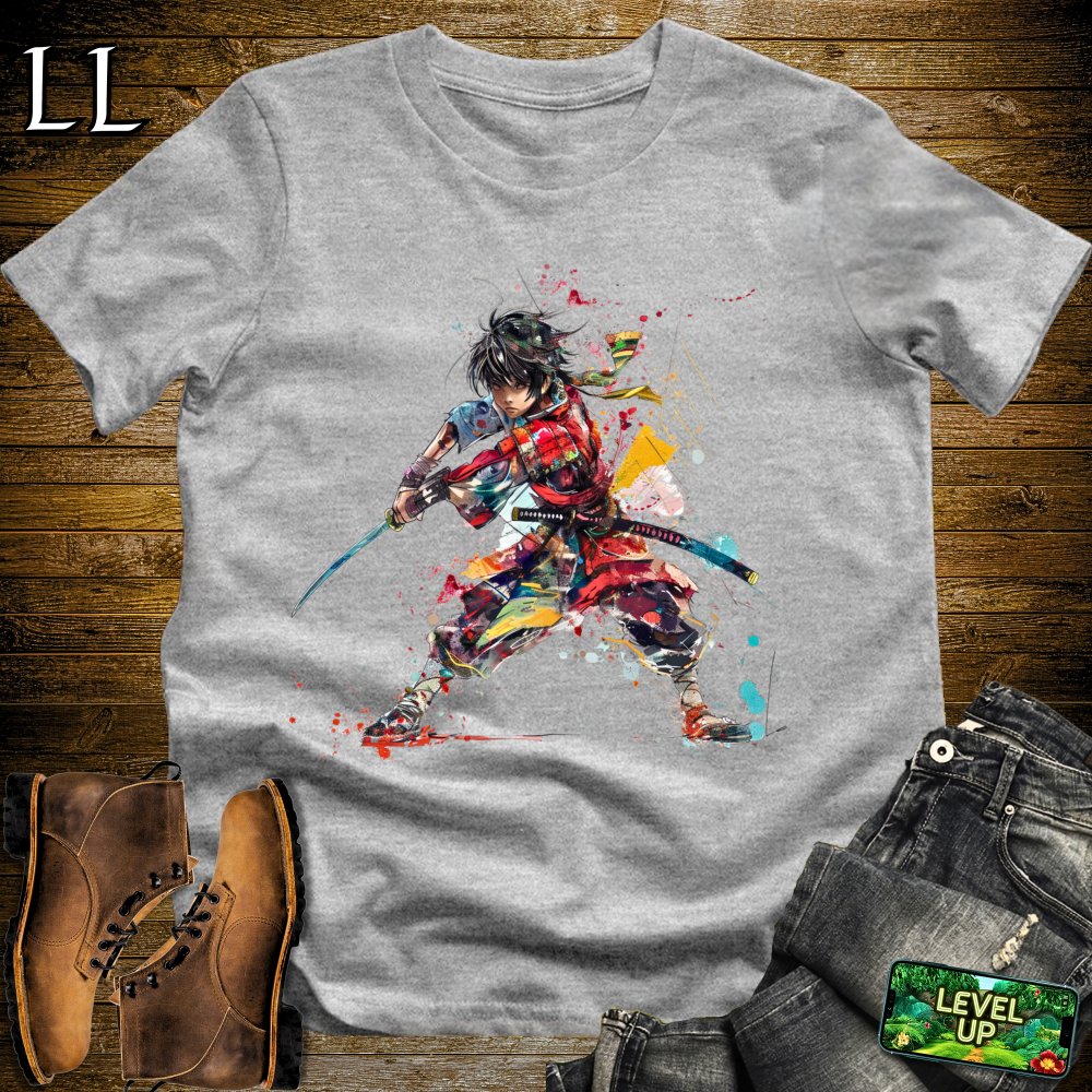Young Samurai Training Softstyle Tee Sport Grey | Martial Arts Tee