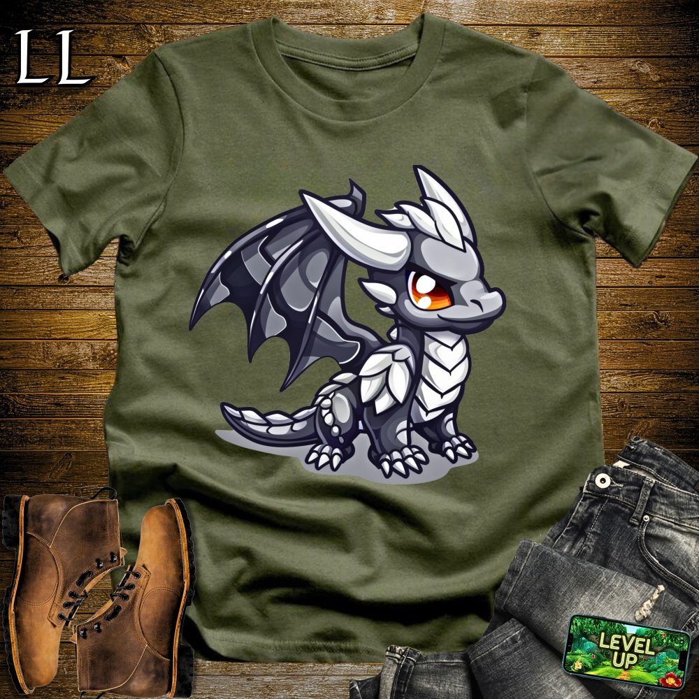 Young Silver Dragon Softstyle Tee - Military Green - LegacyLayers