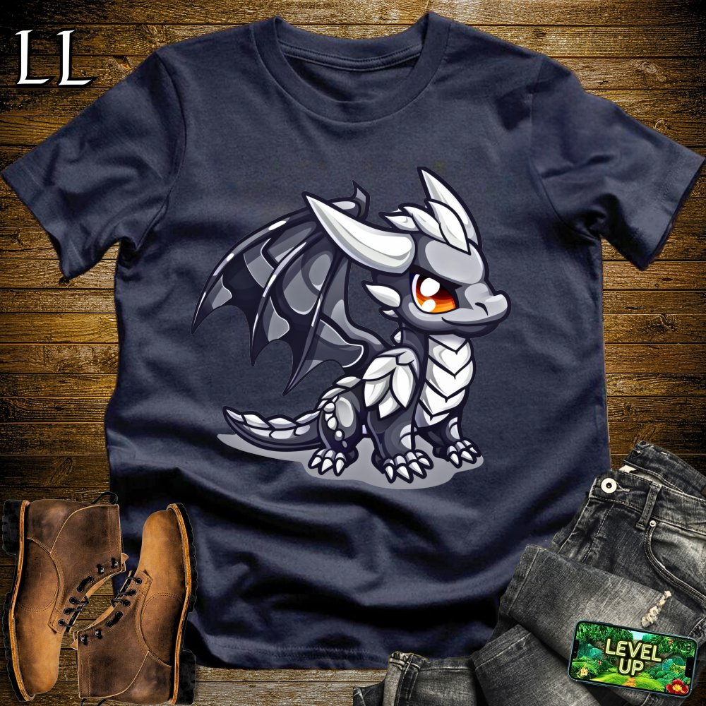 Young Silver Dragon Softstyle Tee - Navy - LegacyLayers