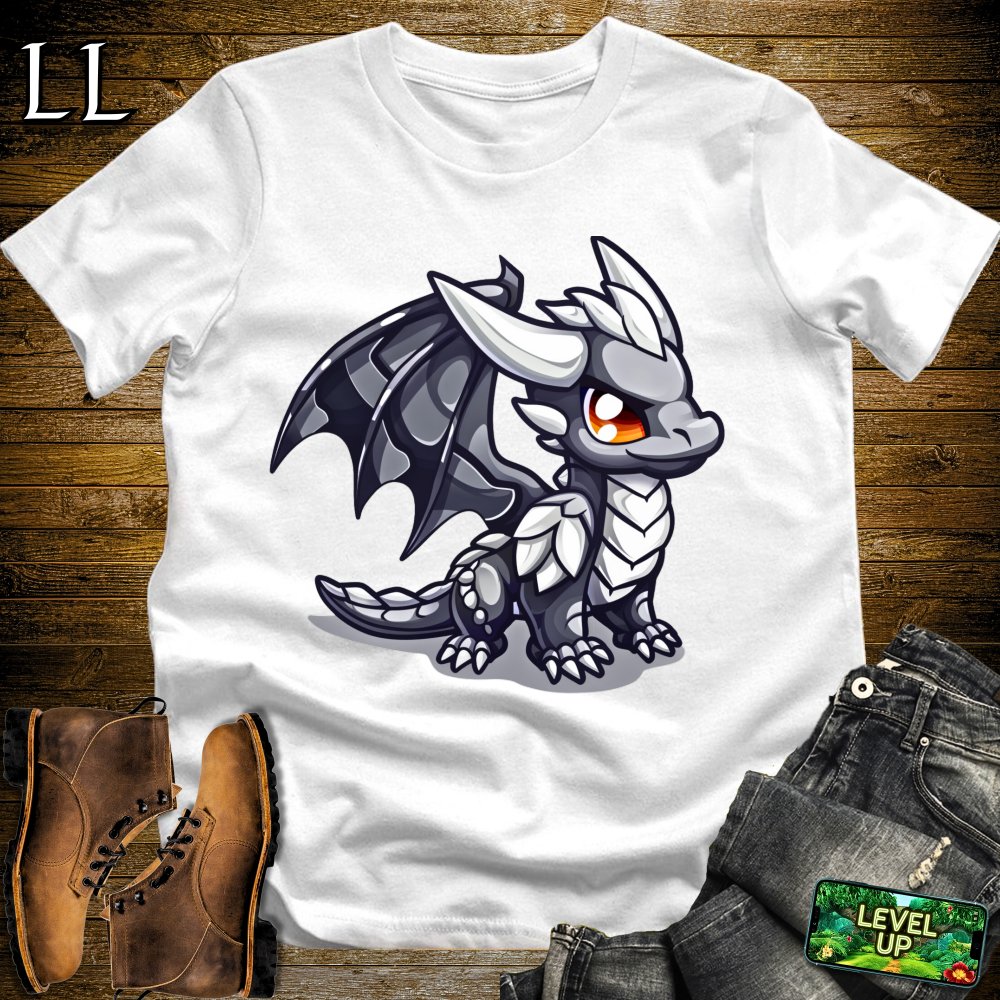 Young Silver Dragon Softstyle Tee - White - LegacyLayers