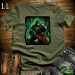 Zombie Hunter Gorilla Softstyle Tee Military Green | Horror Graphic Tee