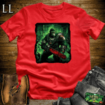 Zombie Hunter Gorilla Softstyle Tee Red | Horror Graphic Tee