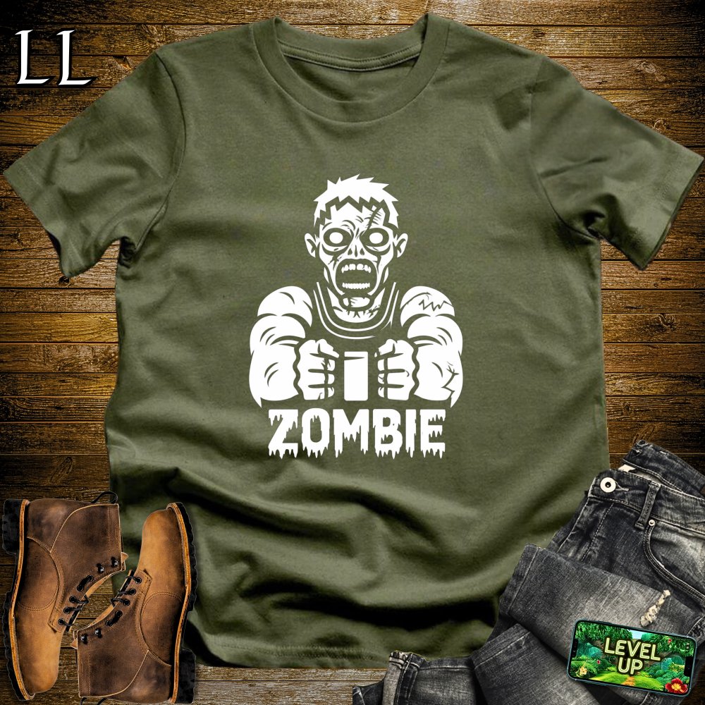 Zombie Softstyle Tee - Military Green - LegacyLayers